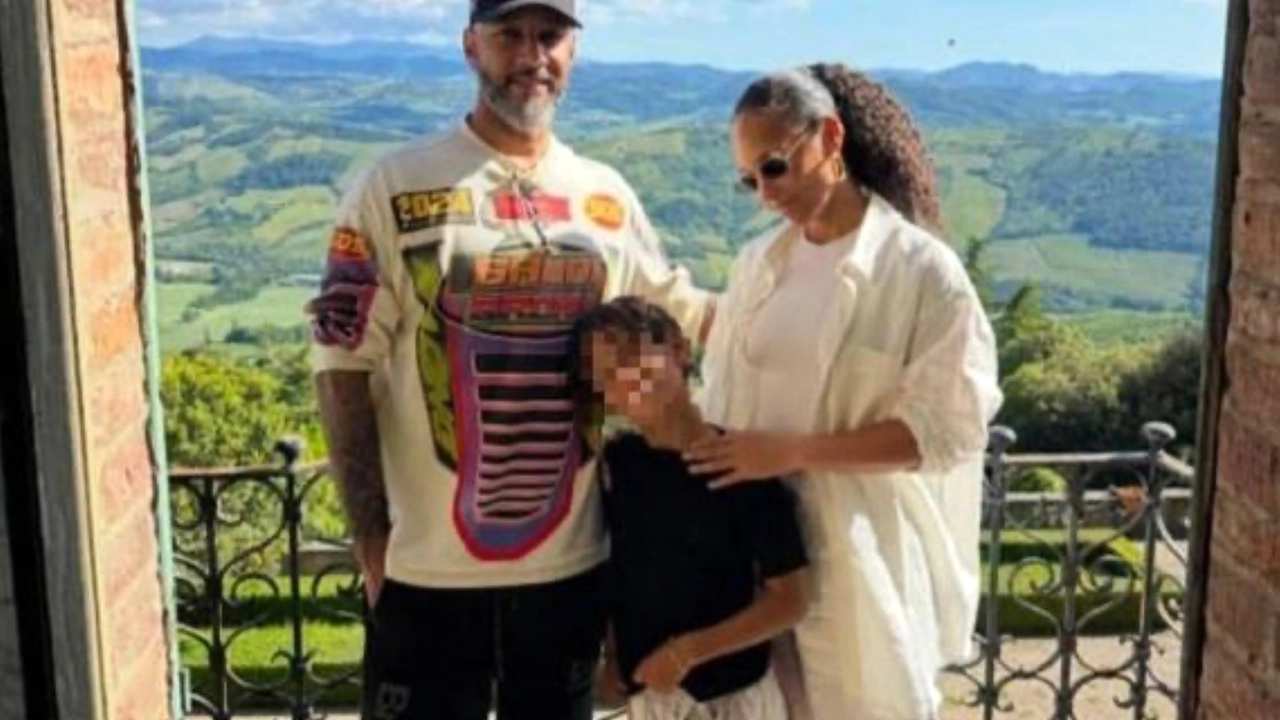 Alicia Keys, durante la visita al castello