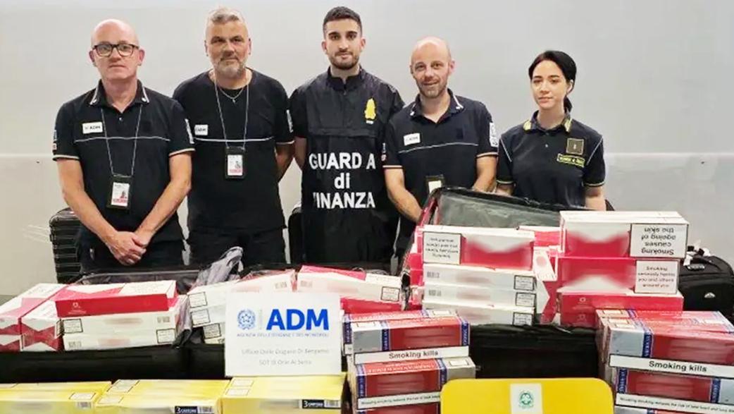 contrabbando di sigarette dal cairo raffica di sequestri a orio al serio