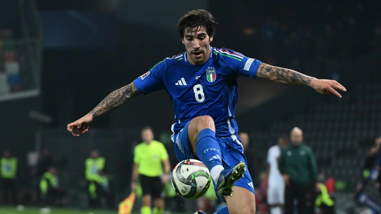 Sandro Tonali, 24 anni, uno dei leader della nazionale di Luciano Spalletti
