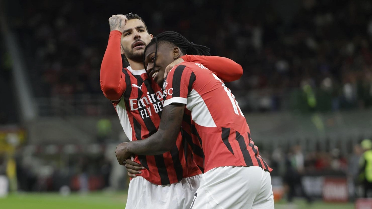 Theo Hernandez e Leao, i giocatori del Milan Theo Hernandez e Leao, i giocatori del Milan