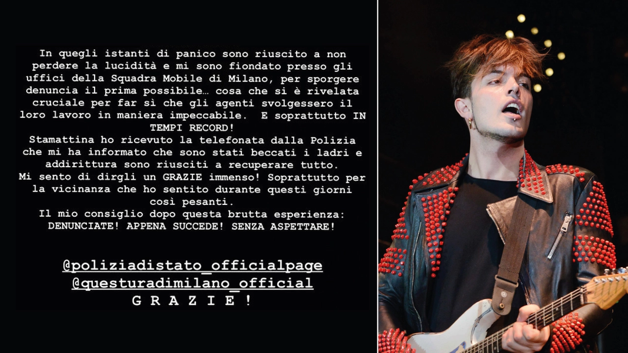 La story su Instagram di Stash, il cantante dei Kolors derubato a Milano La story su Instagram di Stash, il cantante dei Kolors derubato a Milano