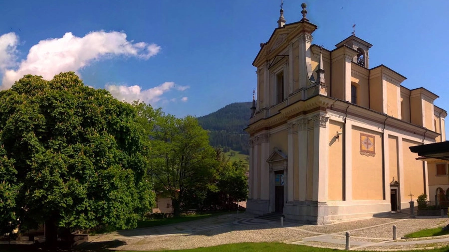 La chiesa parrocchiale di Borno (dal sito della parrocchia San Giovanni Battista di Borno)