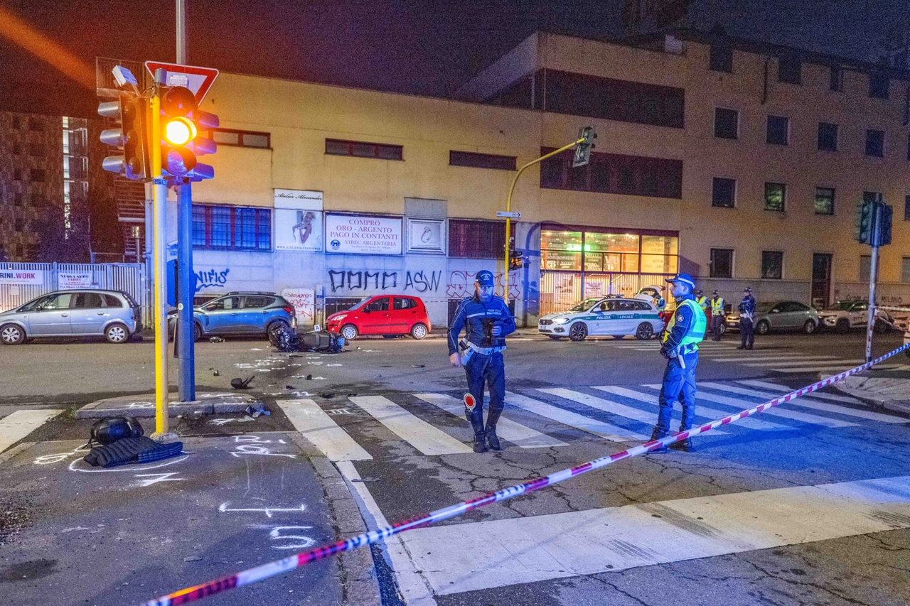 Incidente moto Via Marco Da Agrate