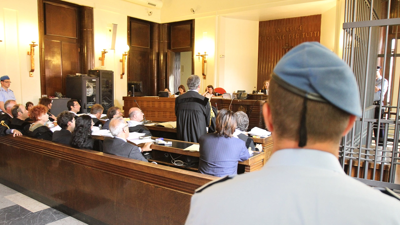 Un'aula del tribunale di Monza dove è in corso il processo Un'aula del tribunale di Monza dove è in corso il processo