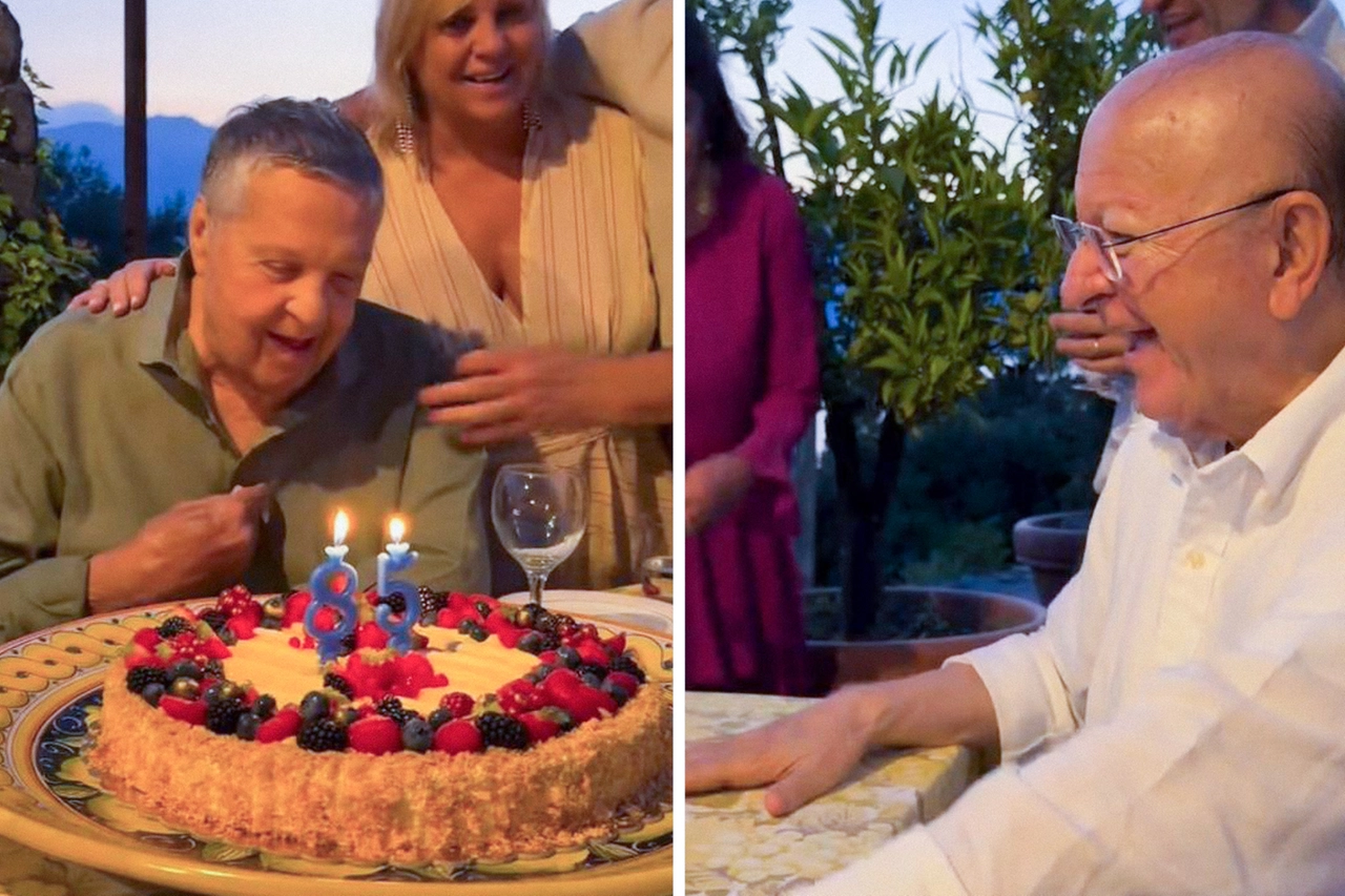 Alla festa di compleanno di Pozzetto, lo scorso luglio, non poteva mancare l'amico di una vita Massimo Boldi