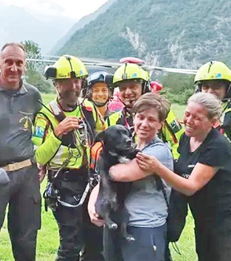 meticcio salvato un drone laser e l8217elicottero per il recupero