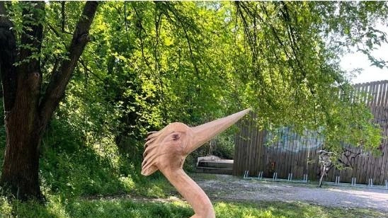 La scultura in legno dell’Airone cenerino è un progetto del Parco delle Cave con gli scalpelli dell’Olmo d’oro di Carugate e Il Germoglio La scultura in legno dell’Airone cenerino è un progetto del Parco delle Cave con gli scalpelli dell’Olmo d’oro di Carugate e Il Germoglio