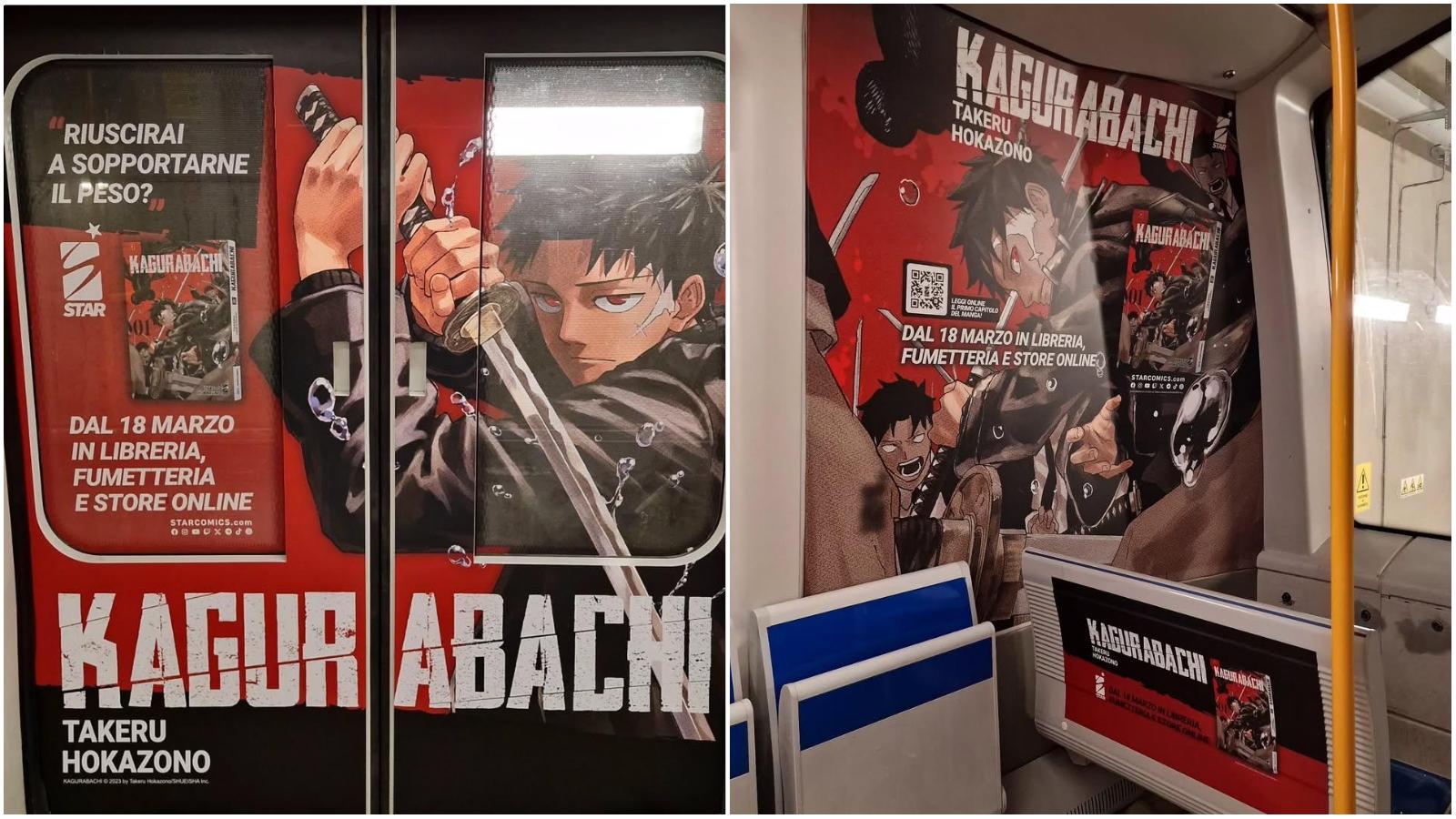 in viaggio con la katana si fa per dire sulla m5 c è un treno dedicato al manga kagurabachi da Ilgiorno.it in viaggio con la katana si fa per dire sulla m5 c è un treno dedicato al manga kagurabachi