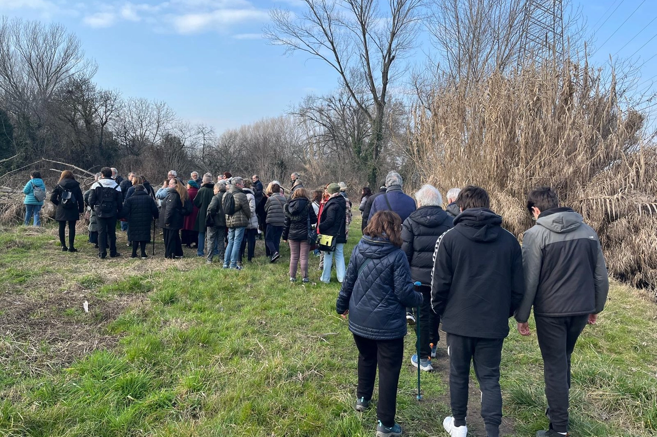 Per salvare gli alberi è stata organizzata anche una marcia all'interno del parco