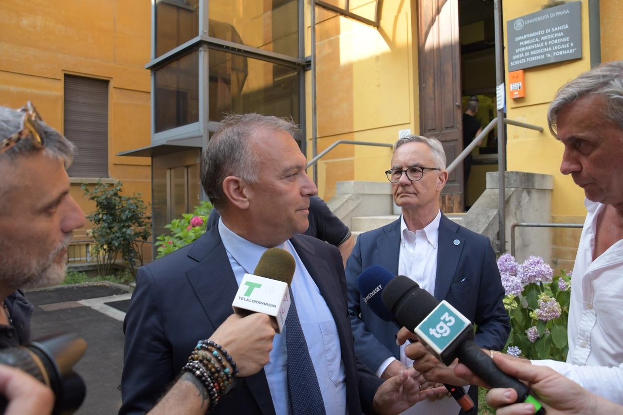 Il legale della famiglia Poggi, Gian Luigi Tizzoni, e il generale Luciano Garofano