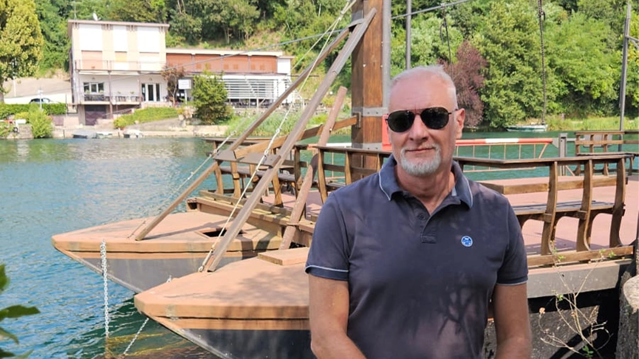 Il sindaco di Imbersago, Fabio Vergani, piloterà il traghetto di Leonardo Il sindaco di Imbersago, Fabio Vergani, piloterà il traghetto di Leonardo
