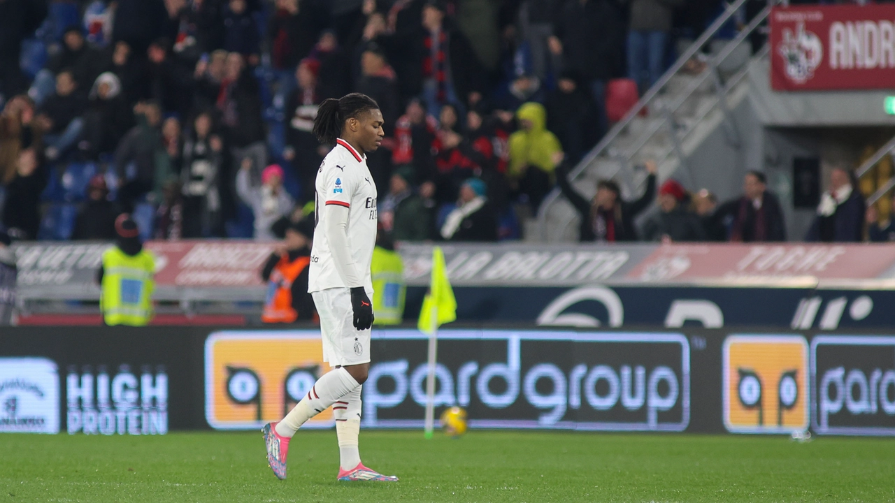 Bologna-Milan 2-1: Leao illude, ma è ancora ko. Champions lontanissima