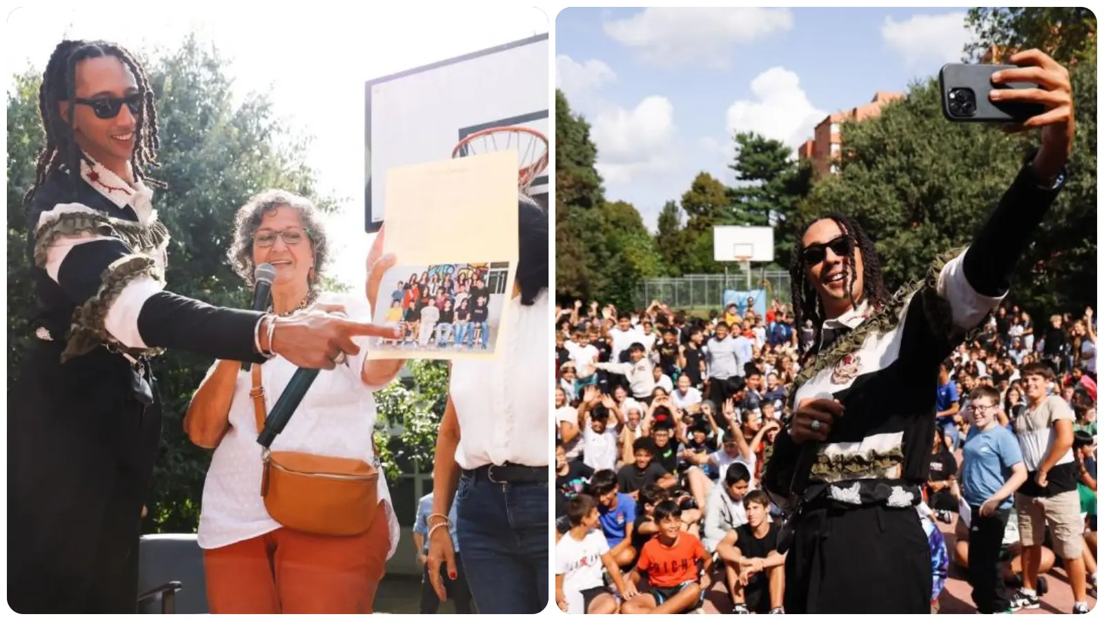 Ghali torna nelle sue scuole medie a Baggio: “Più emozionato che a un concerto”