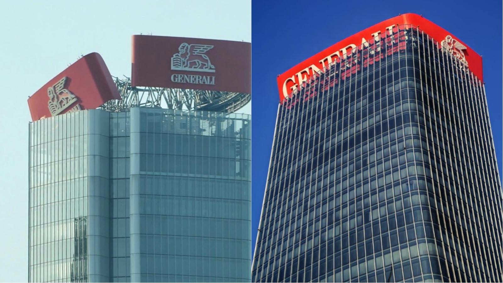 milano si inclina l8217insegna di generali sul grattacielo hadid allarme a citylife fermata metro chiusa e piazza transennata