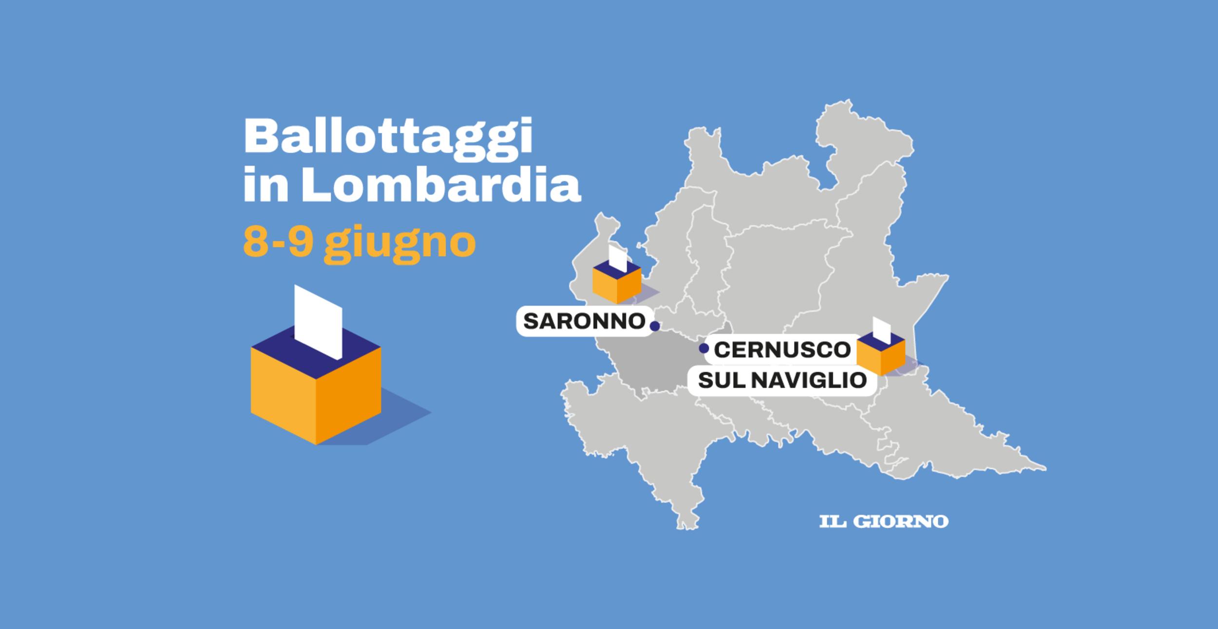 Ballottaggio a Cernusco e Saronno: domenica 8 e lunedì 9 giugno si sceglie il nuovo sindaco Ballottaggio a Cernusco e Saronno: domenica 8 e lunedì 9 giugno si sceglie il nuovo sindaco
