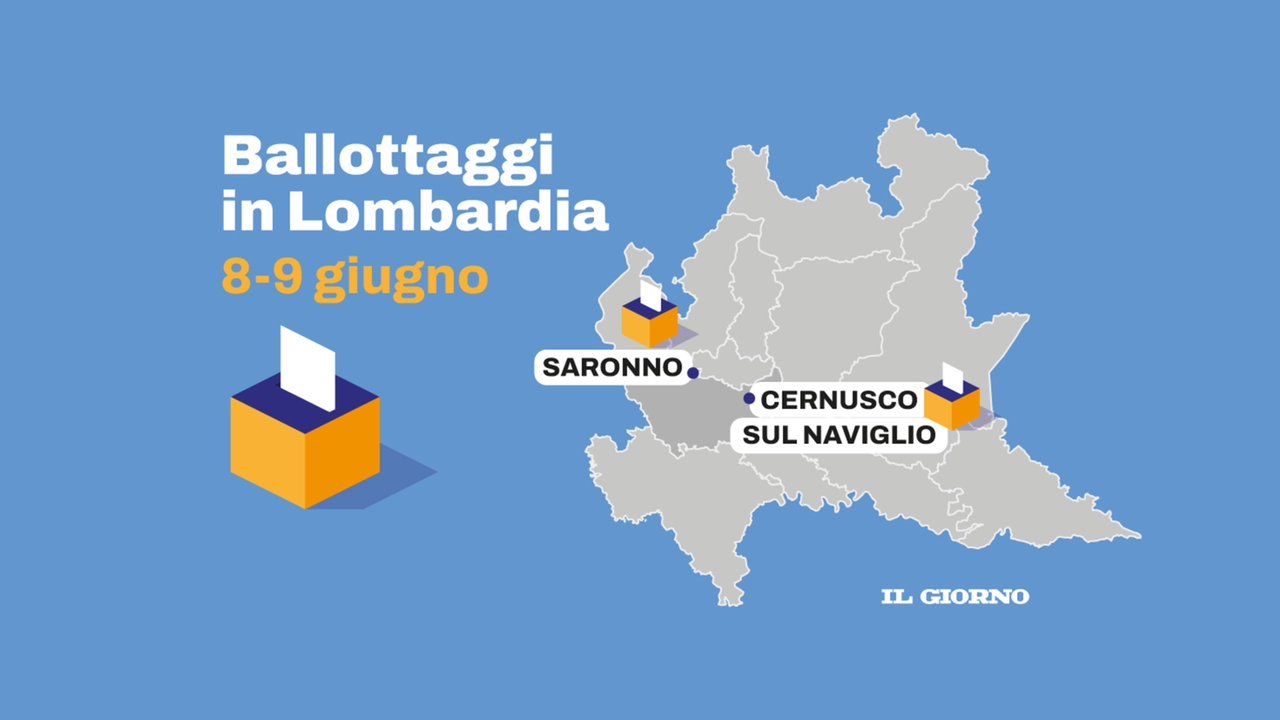 Ballottaggio a Cernusco e Saronno: domenica 8 e lunedì 9 giugno si sceglie il nuovo sindaco