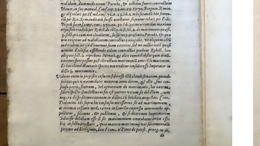 La trascrizione di un atto giudiziario di matrimonio del 1629 era sparita dalla Biblioteca Trivulziana La trascrizione di un atto giudiziario di matrimonio del 1629 era sparita dalla Biblioteca Trivulziana