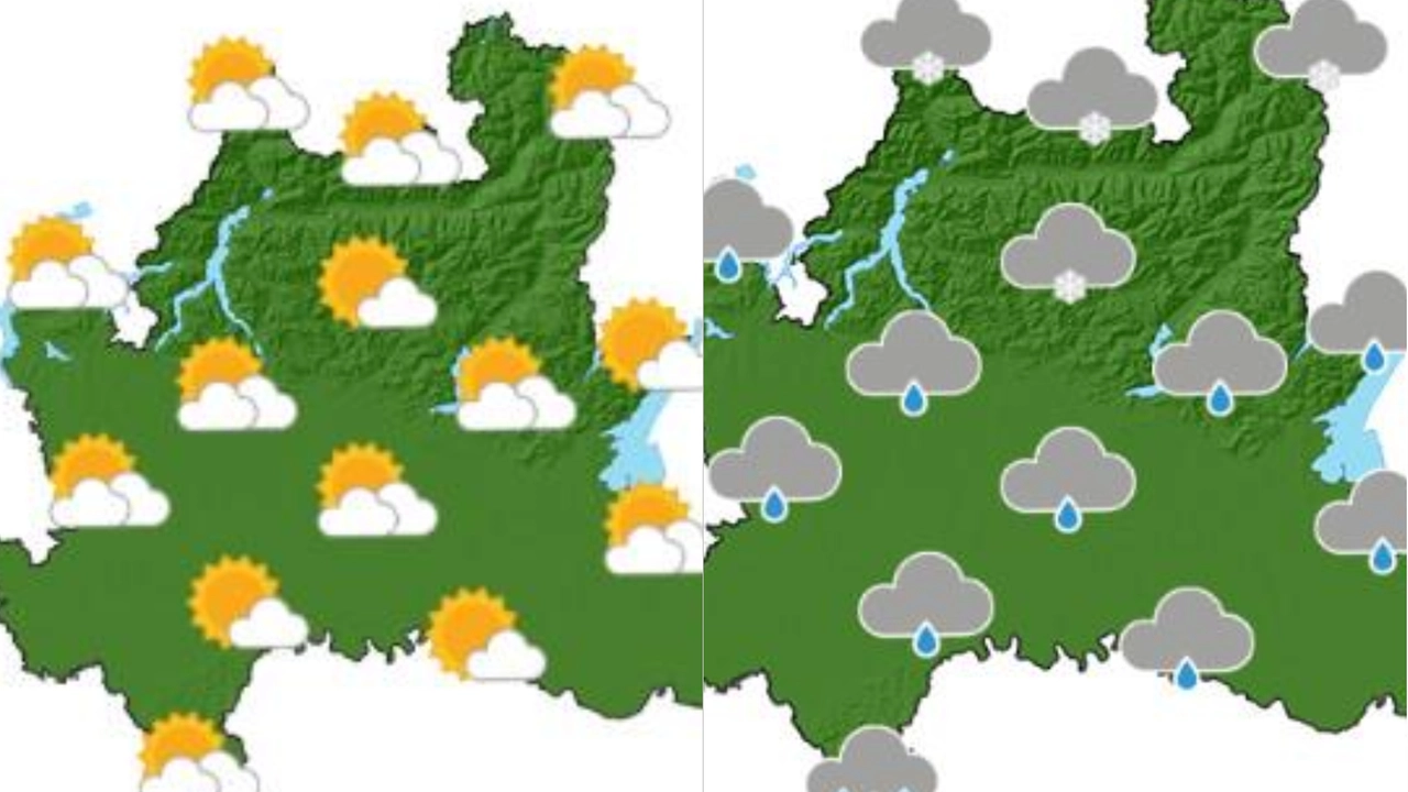 L'evoluzione del meteo in Lombardia