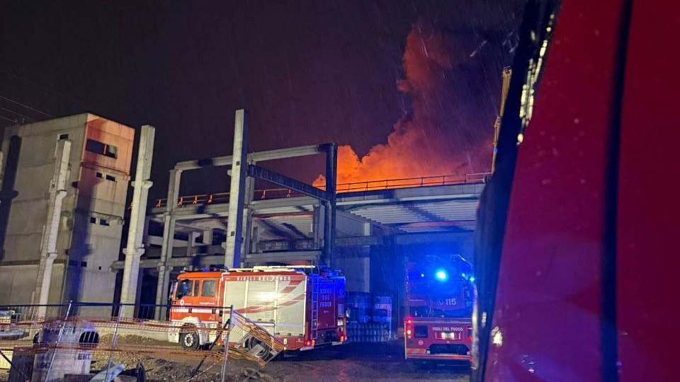 L'intervento dei vigili del fuoco