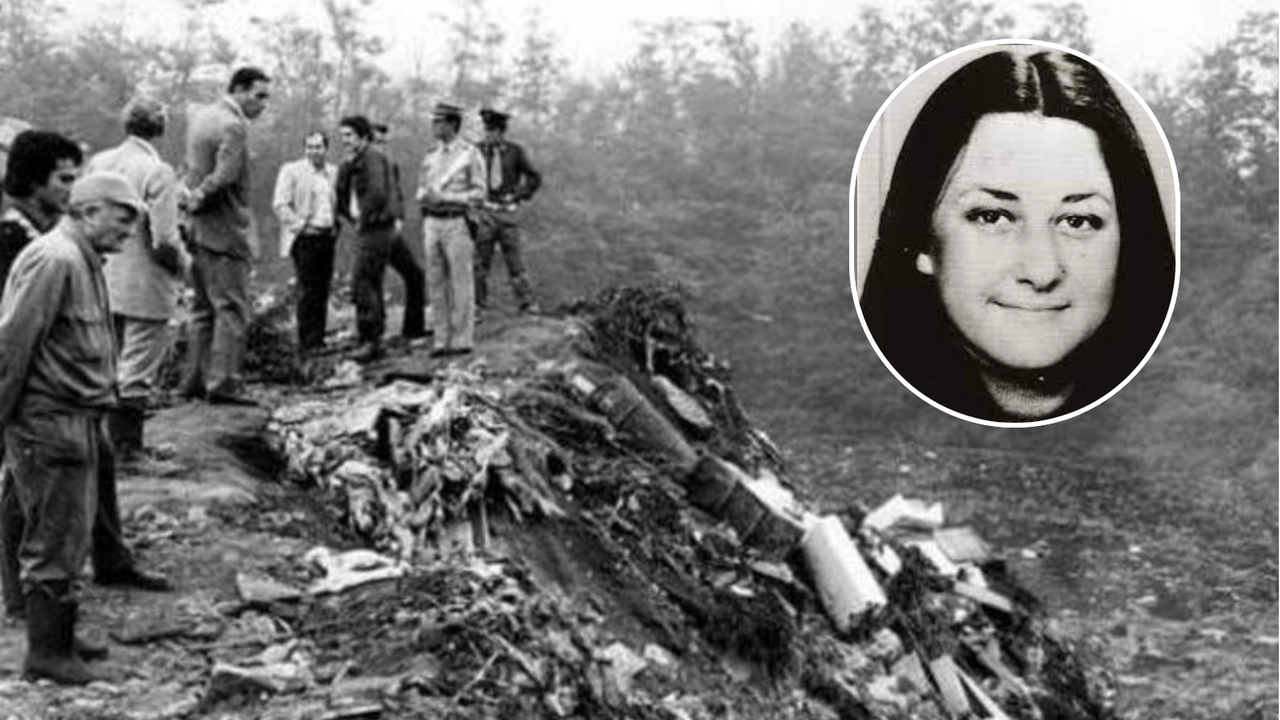 La cava in cui fu ritrovato il corpo di Cristina Mazzotti, nel riquadro
