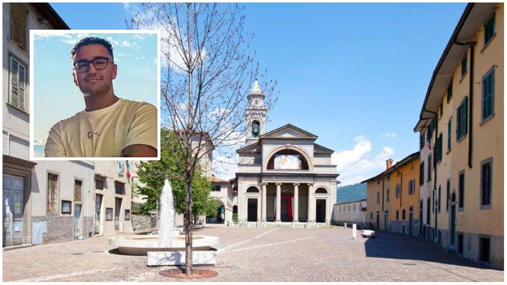 La parrocchiale di Albino accoglierà amici e familiari di Angelo Maffi, nel riquadro, per l'ultimo saluto