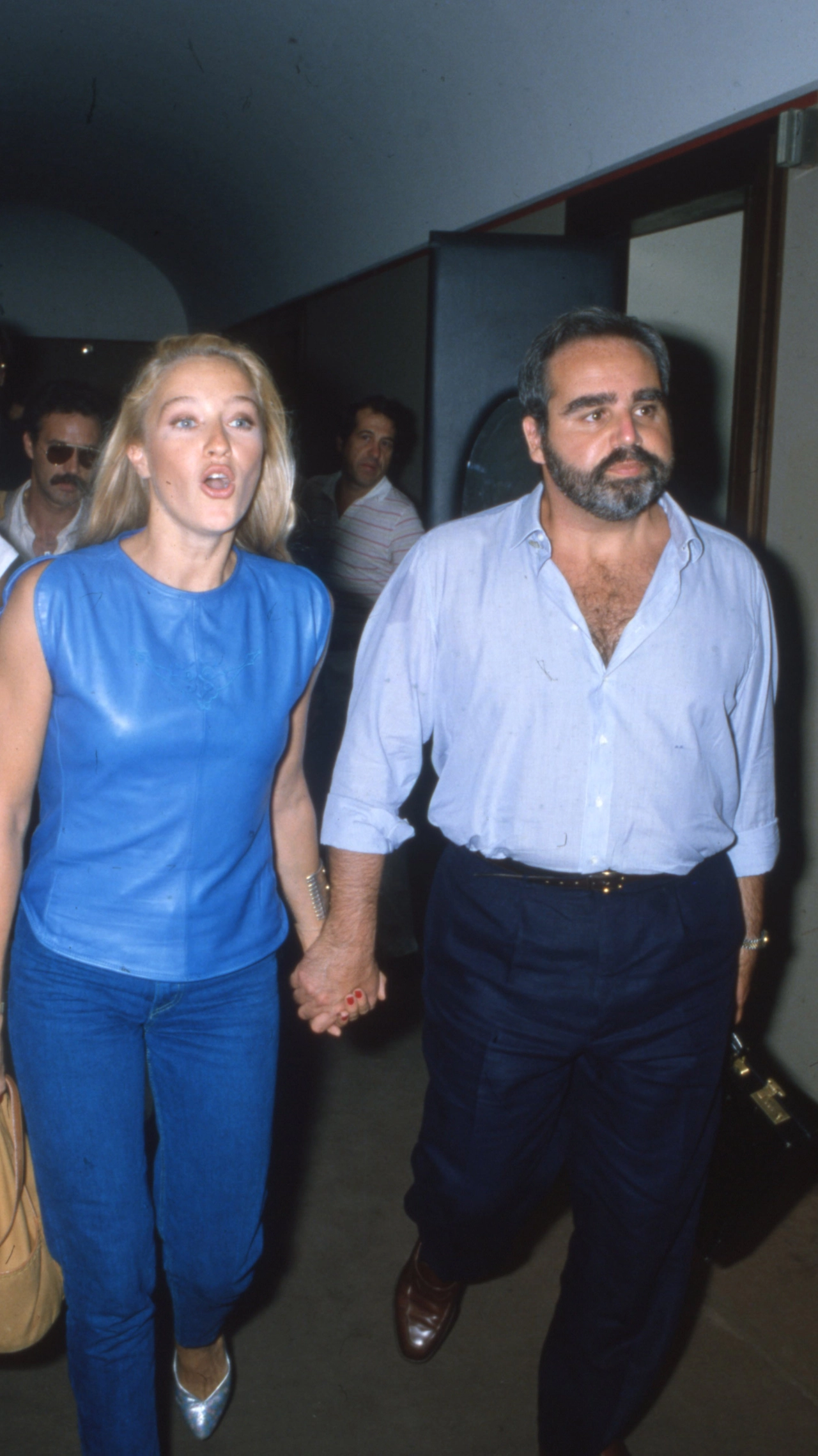 Eleonora Giorgi e Angelo Rizzoli a Venezia nel 1982