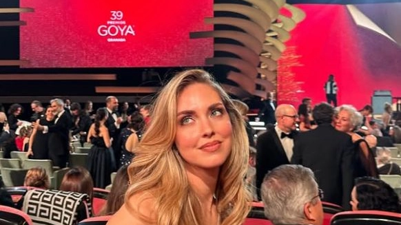 Chiara Ferragni alla cerimonia di premiazione dei Goya Awards (Foto profilo instagram)