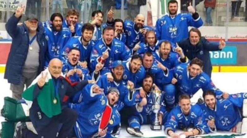 hockey serie b  festa chiavenna    gioia infinita 