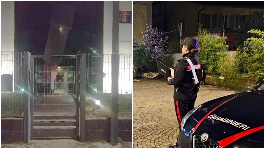 Commando di 9 uomini in azione nella notte: quando i carabinieri sono arrivati sul posto i criminali erano già fuggiti