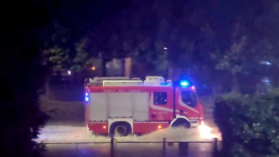 I vigili del fuoco a Merate
