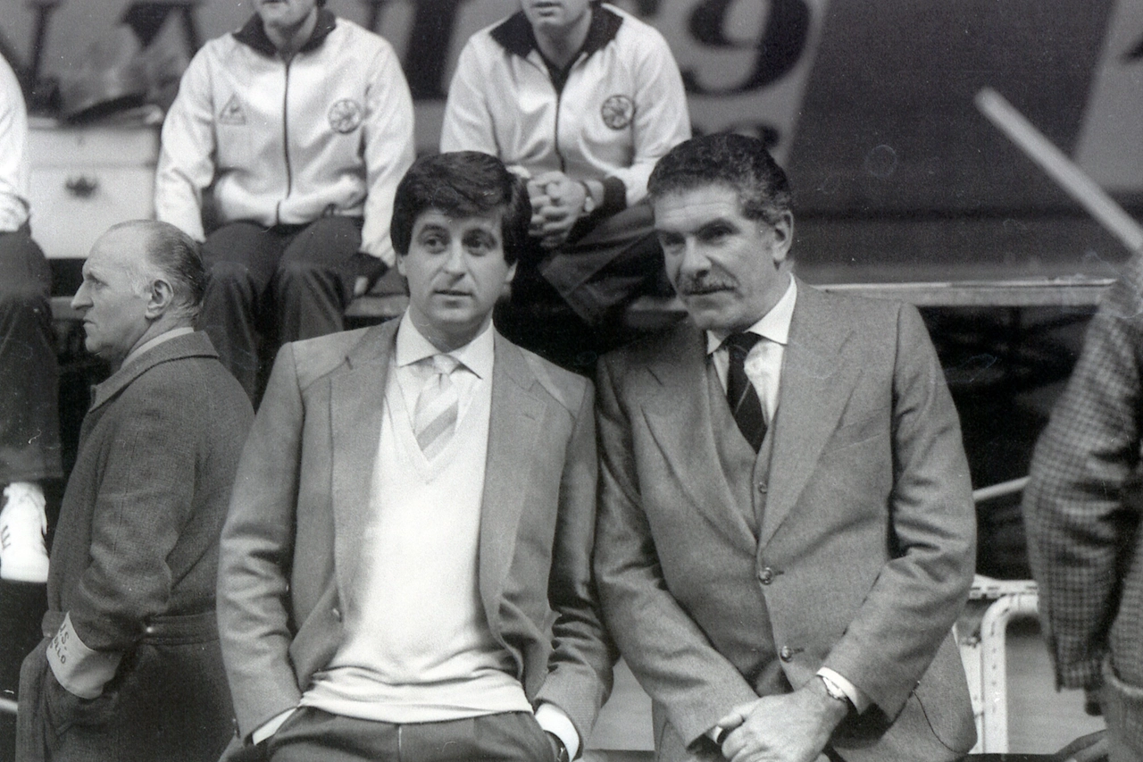 Giussy Farina e Gianni Rivera, ai tempi in cui il Golden Boy, dopo il ritiro, era entrato nella dirigenza rossonera
