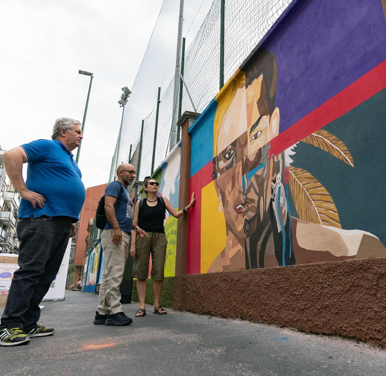 Due murales al rione Vittoria pro inclusione Due murales al rione Vittoria pro inclusione