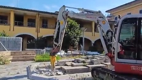 Il cantiere di Villa Opizzoni: un restyling da 7 milioni di euro