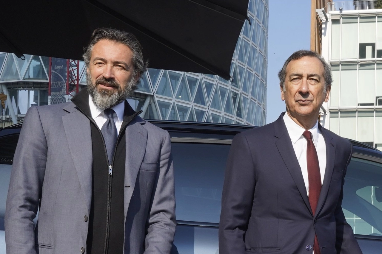 Il sindaco Giuseppe Sala insieme al magnate dell'immobiliare Manfredi Catella