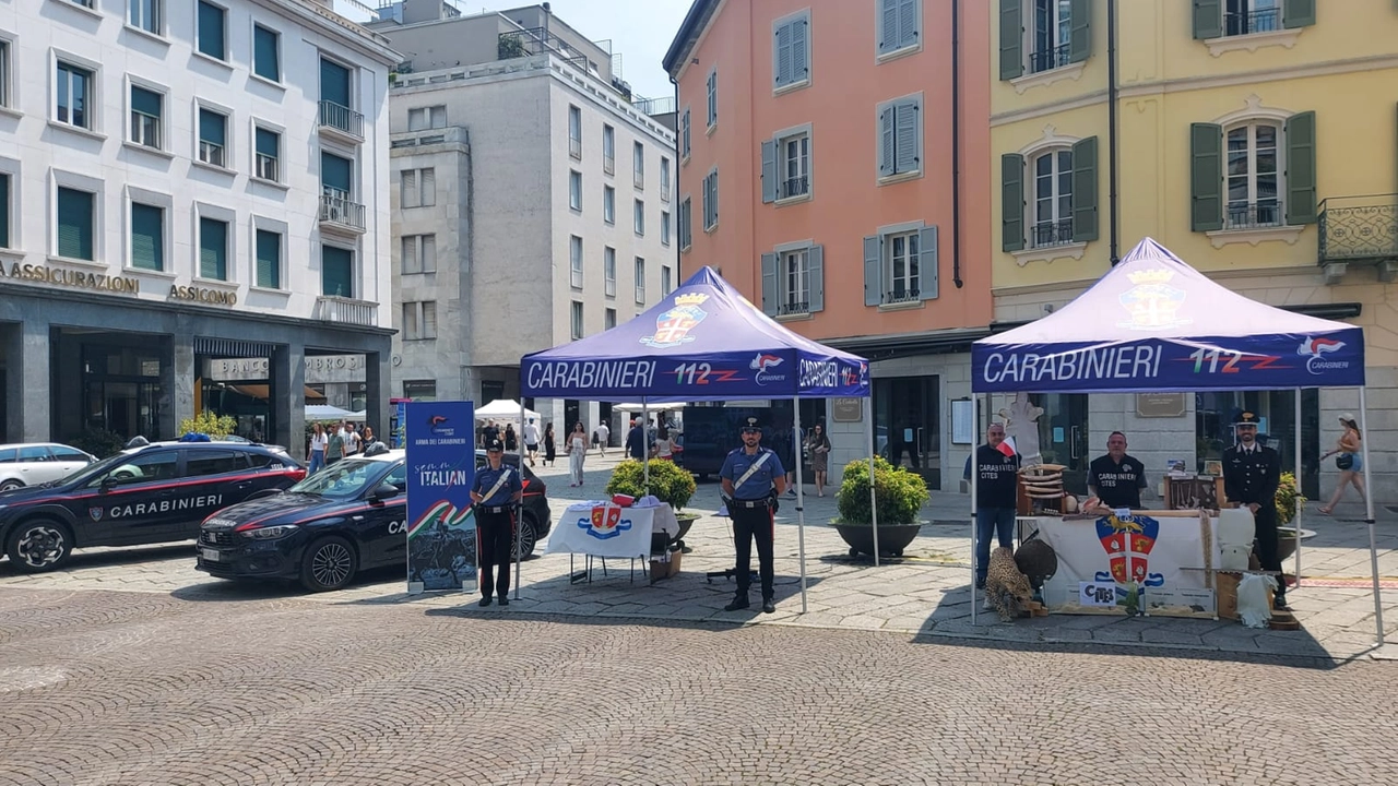 Alcuni stand schierati