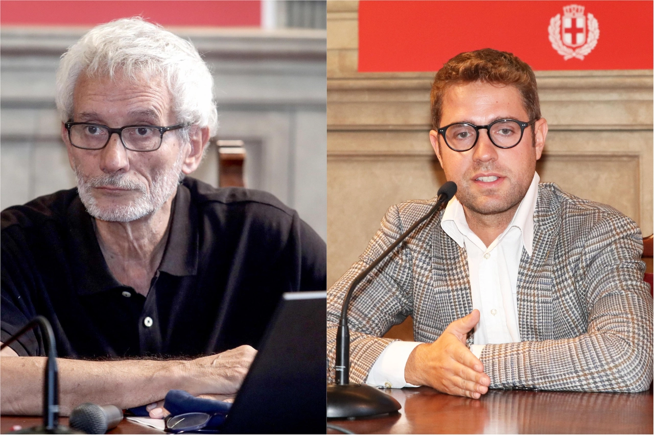 Da sinistra, Carlo Monguzzi (Verdi) e Alessandro Verri (Lega)