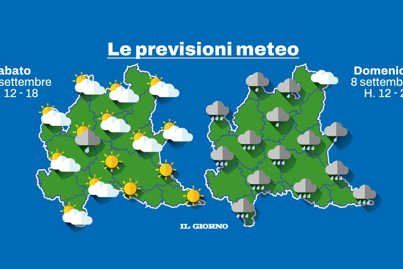 Le previsioni meteo per i prossimi giorni