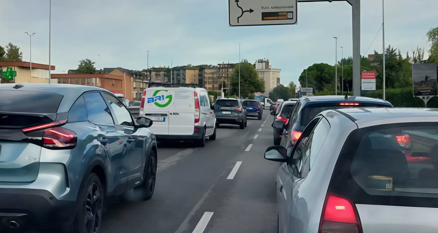 Piove, la città va in tilt