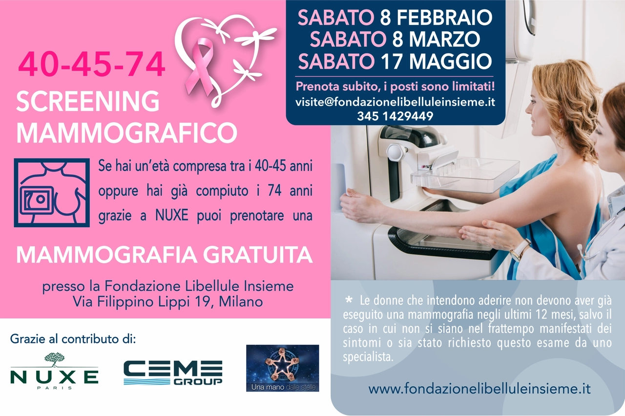 Mammografie gratuite con il progetto di 'Percorso Inclusione Salute - La prevenzione per tutte'