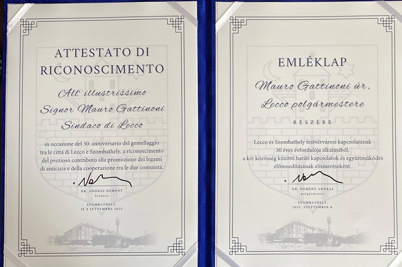 Gli attestati redatti in italiano e ungherese