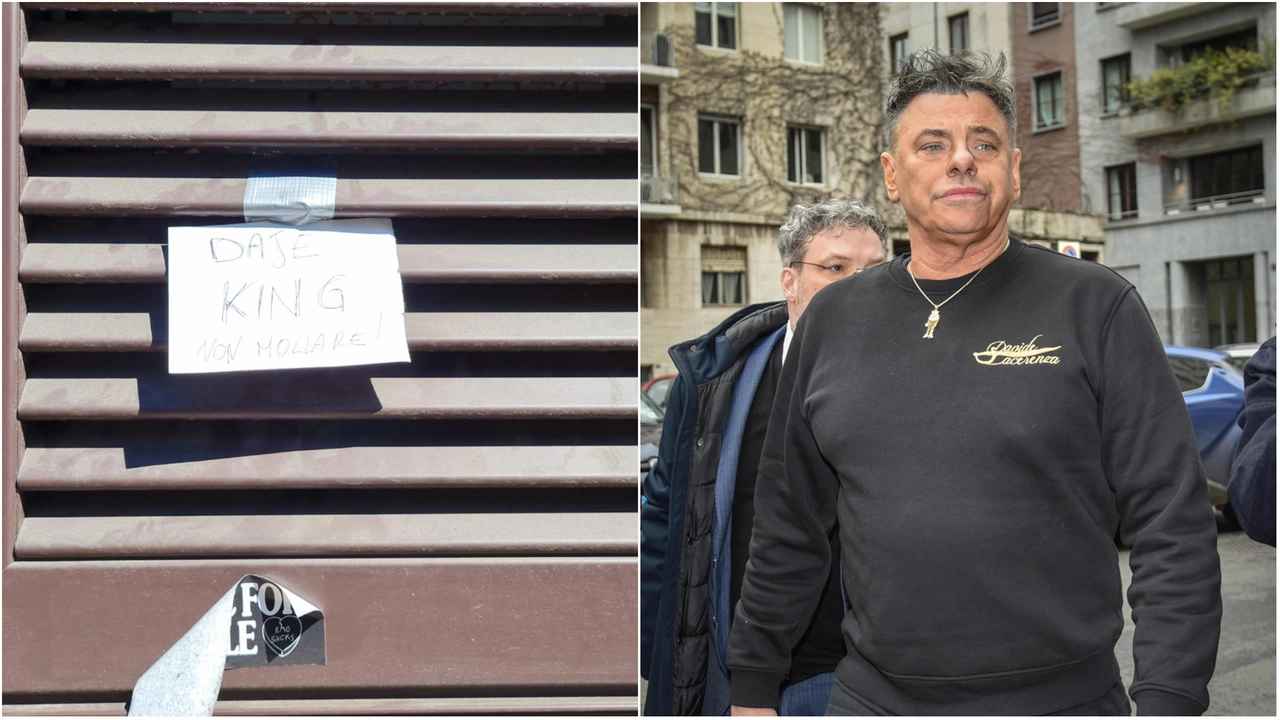 "Daje King, non mollare": così è scritto su un biglietto attaccato alla finestra dell'appartamento di Davide Lacerenza ricoverato in ospedale