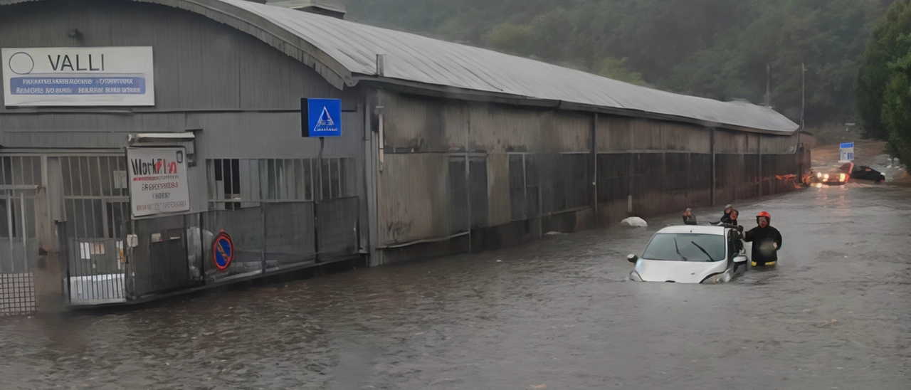 Piazza Cavour e lungolago invasi dall’acqua