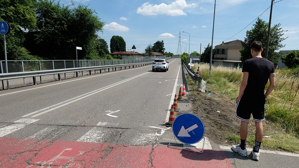 Brugherio, il luogo dell'incidente mortale costato la vita a un ragazzo di 20 anni