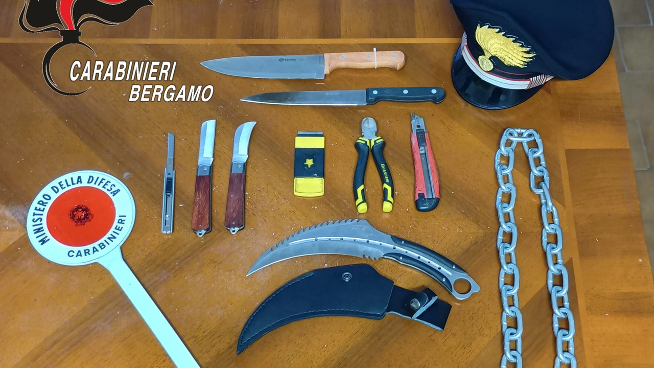 le armi sequestrate le armi sequestrate