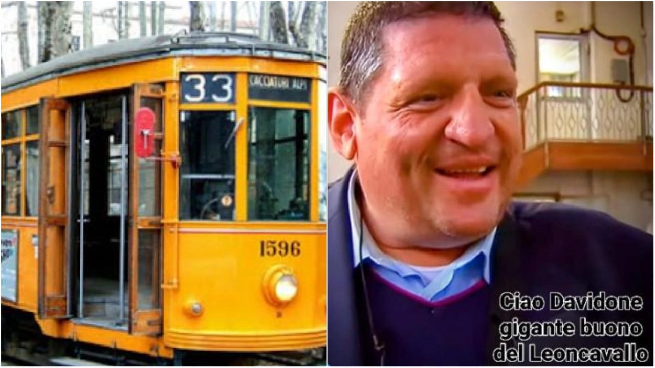 Davide Teruzzi, il conducente Atm morto a Milano, e un vecchio tram della linea 33 Davide Teruzzi, il conducente Atm morto a Milano, e un vecchio tram della linea 33
