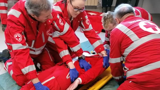 I soccorritori della Croce rossa