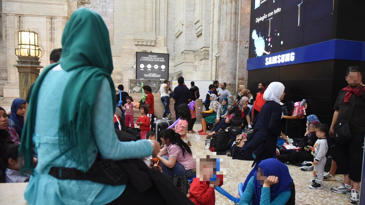 Immigrants in Milan, Central Station