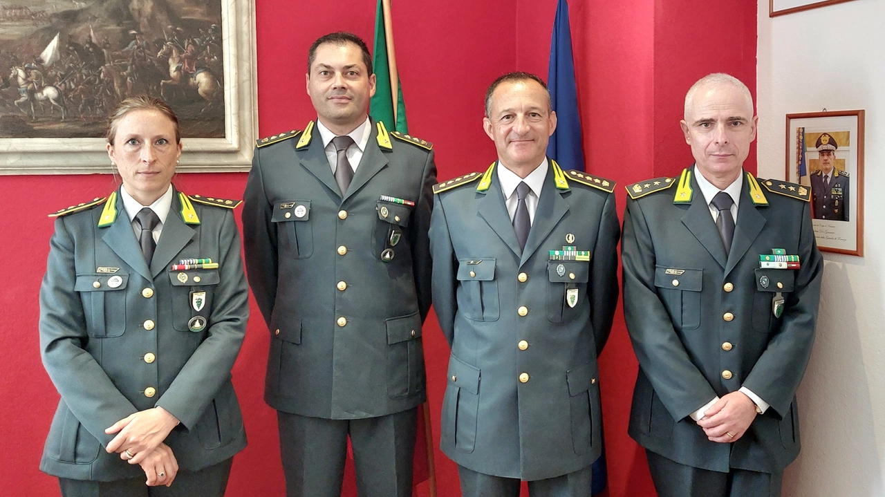Da sinistra Ten. Col. D’Angelo, Ten. Col. Emanuele, Col. t.ST Samaja e Ten.Col. Pisani Da sinistra Ten. Col. D’Angelo, Ten. Col. Emanuele, Col. t.ST Samaja e Ten.Col. Pisani