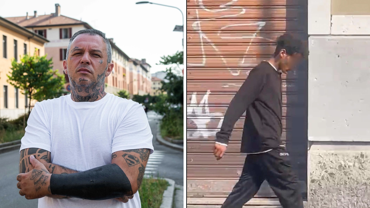 A sinistra, Simone Lembo, 46 anni, che ha salvato l’amica di sua figlia lunedì notte in via Polesine. A destra, il presunto aggressore A sinistra, Simone Lembo, 46 anni, che ha salvato l’amica di sua figlia lunedì notte in via Polesine. A destra, il presunto aggressore