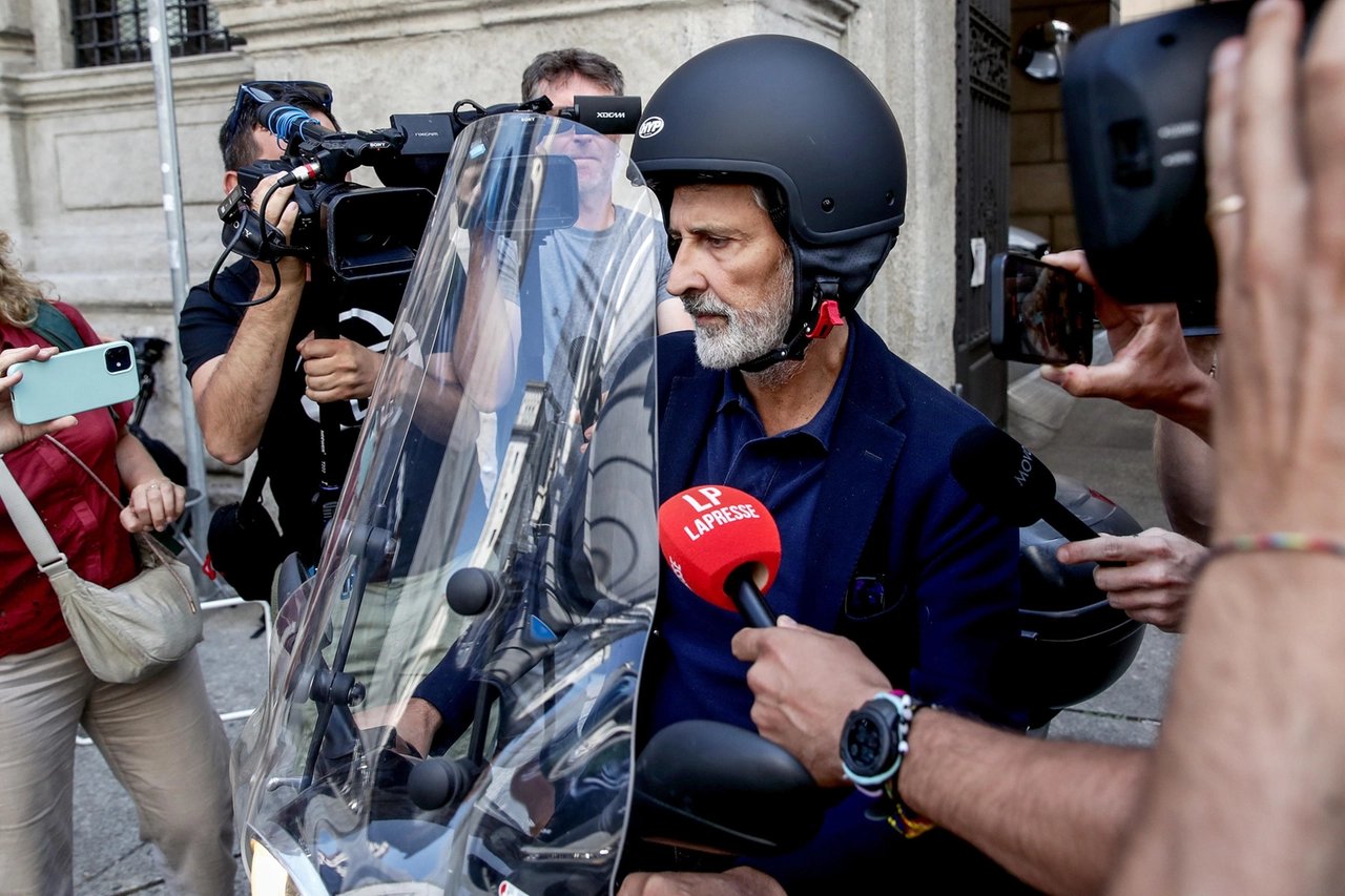 Giancarlo Tancredi, councilor for urban regeneration of the municipality of Milan, leaving Palazzo Marino after the meeting with Mayor Sala on Friday 18 July